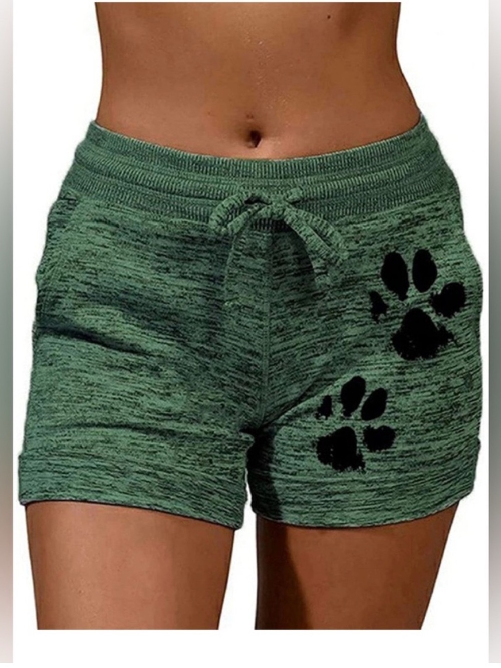 NWOT Puppy Paw Short casual for women’s  GREEN Color Size Large